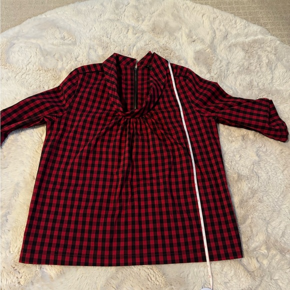 Red and Black Gingham Blouse - Picture 10 of 13